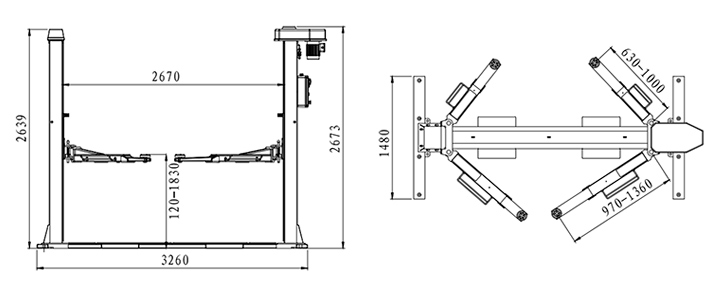 Elevador electromecánico TLT232TS